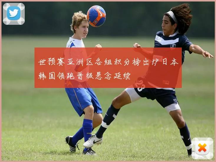 世预赛亚洲区各组积分榜出炉日本韩国领跑晋级悬念延续